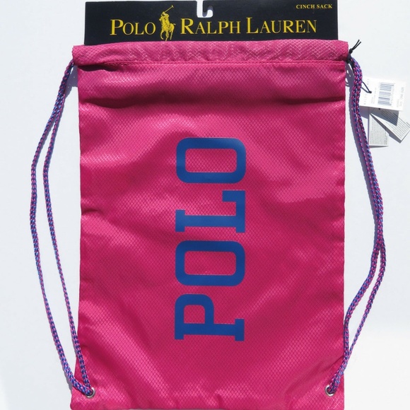 POLO RALPH LAUREN Girls Backpack pink nylon - Picture 1 of 5